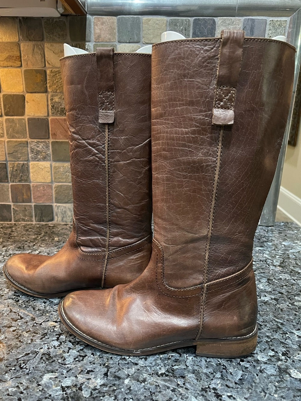 MIA Vintage Brown Leather Riding Boots 7.5